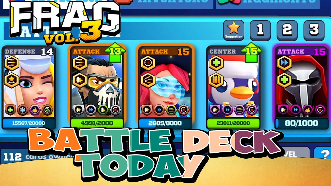 FRAG Pro Shooter Vol.3 - Battle deck today🔥Gameplay🔥(iOS,Android) - YouTube