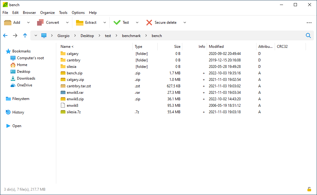 Alternatif terbaik untuk PeaZip dan Bandizip untuk kompresi file